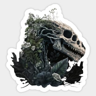 Dinosaur Skull Sticker